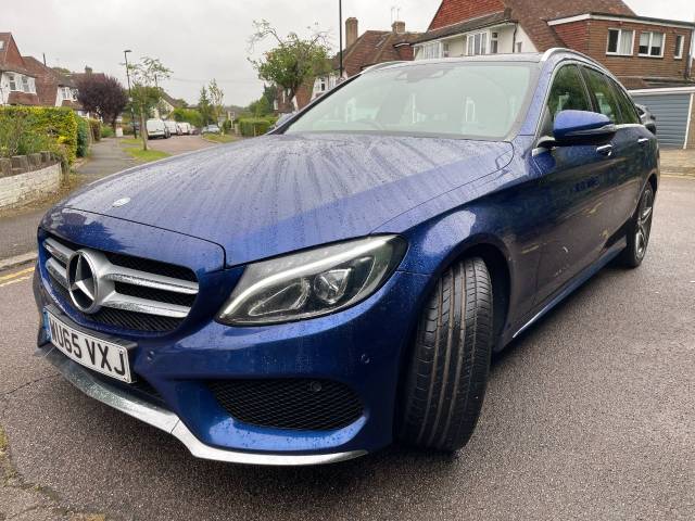 Mercedes-Benz C Class 2.1 C300h AMG Line Premium Plus 5dr Auto Estate Diesel / Electric Hybrid Blue